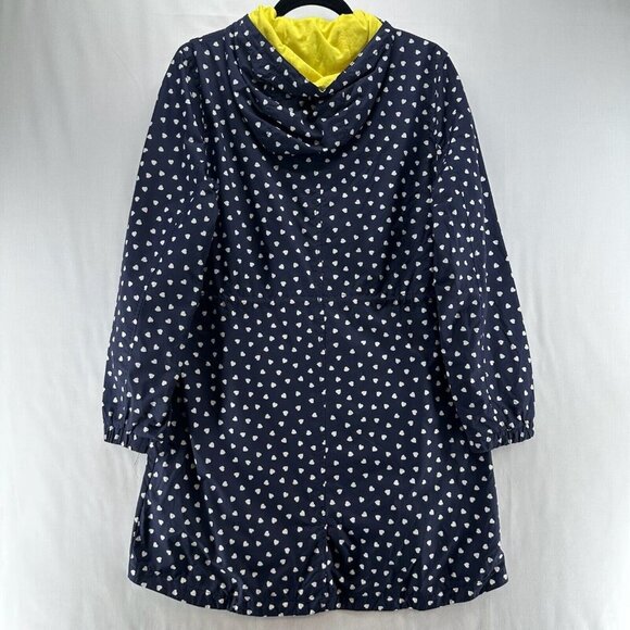 JOHNNIE B Jacket Youth 15-16Y Heart Allover Anorak Windbreaker Coat Hoodie Blue - Picture 2 of 11